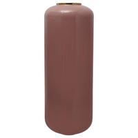 Bodenvase Art Deco Rosa Goldfarben, D: 30 cm - Goldfarben/Rosa, Trend, Metall (30/81cm) - Kayoom