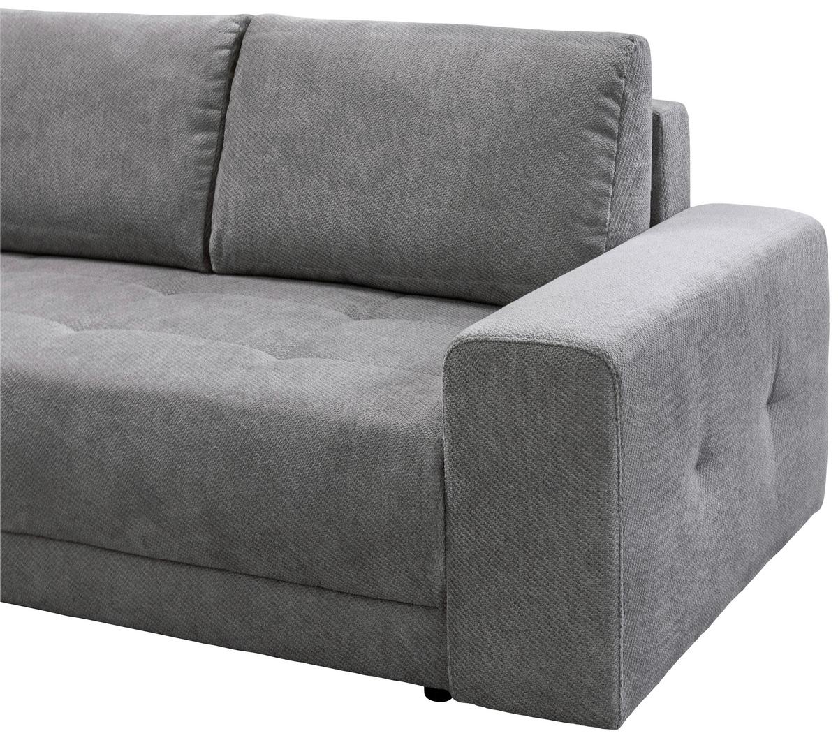 Rohová sedačka ADRIA, oboustranná, šedá - světle šedá, Trend, textil (213/208cm) - Luca Bessoni