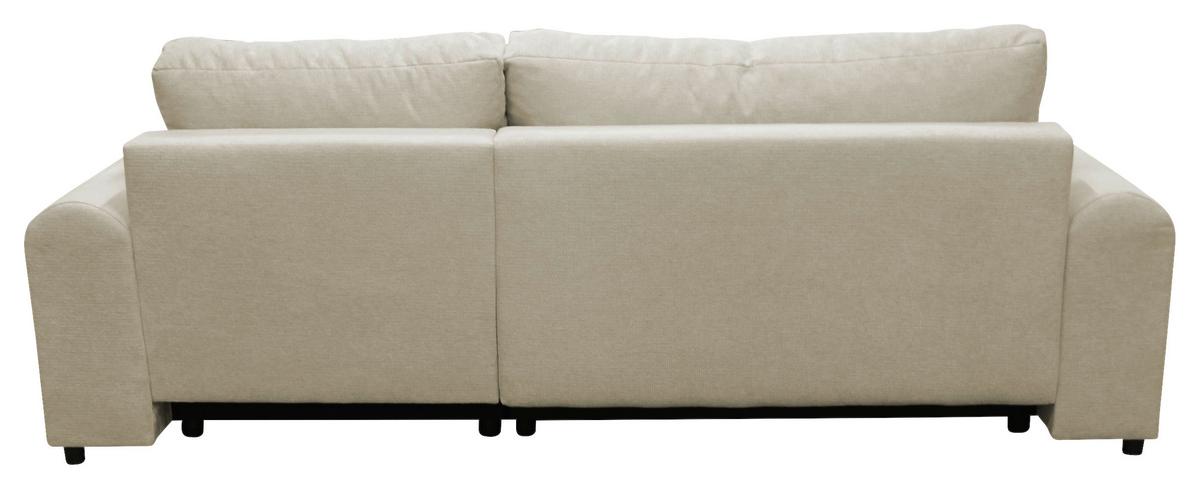 Ecksofa Velo Beige S: 250x160 cm - Beige/Schwarz, Design, Textil (250/160cm) - MID.YOU