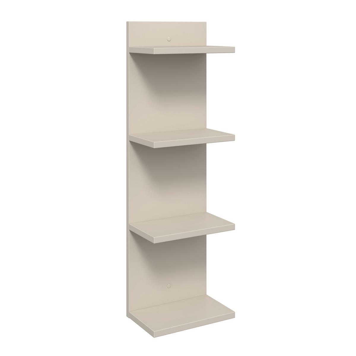 Wandregal EOLO Kaschmir B: 23,2 cm - Kaschmir, Trend, Holzwerkstoff (23,2/75/16,8cm)