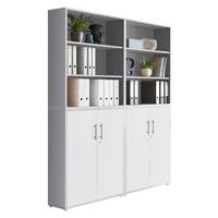Office Edition B: 168,6 cm Grau/Weiß - Weiß/Grau, MODERN, Holzwerkstoff (168,8/227,2/33cm) - MID.YOU