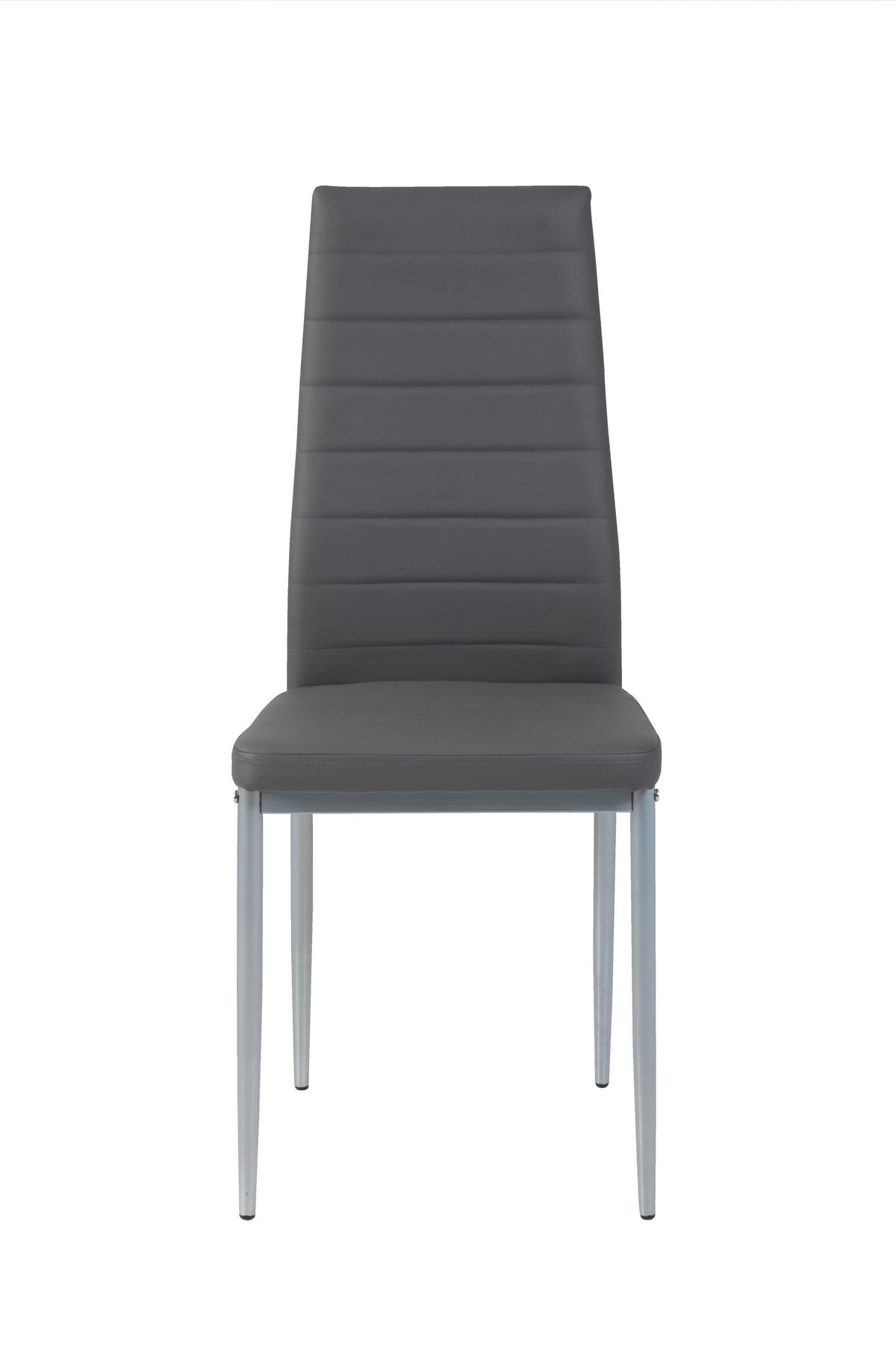 Tischgruppe Helene Grau L: 140 cm - Grau, MODERN, Holzwerkstoff/Textil (140/80/74cm) - MID.YOU