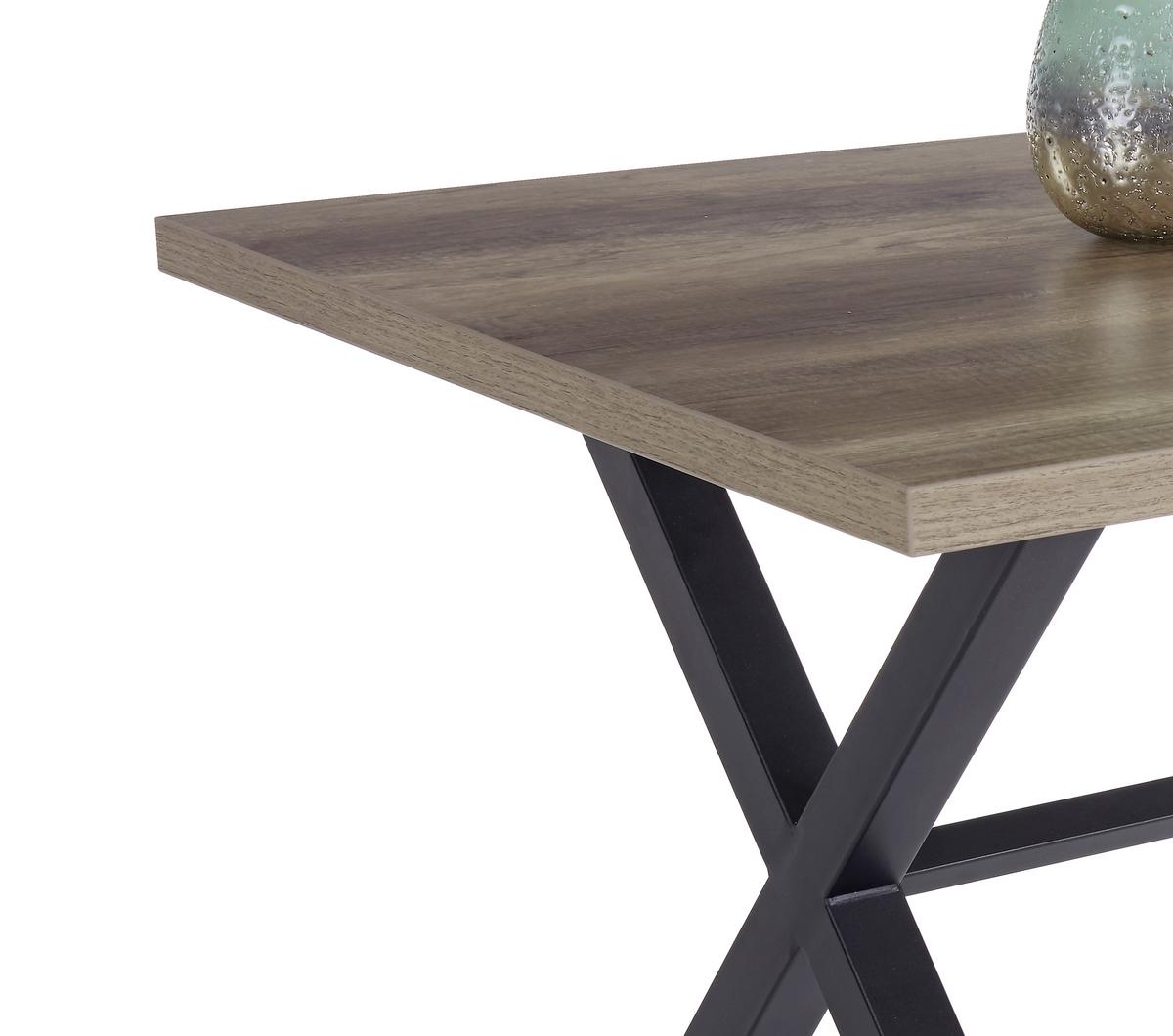 Étkezőasztal Bonny T - tölgyfa/antracit, Konventionell, faalapú anyag/fém (140/75/90cm)