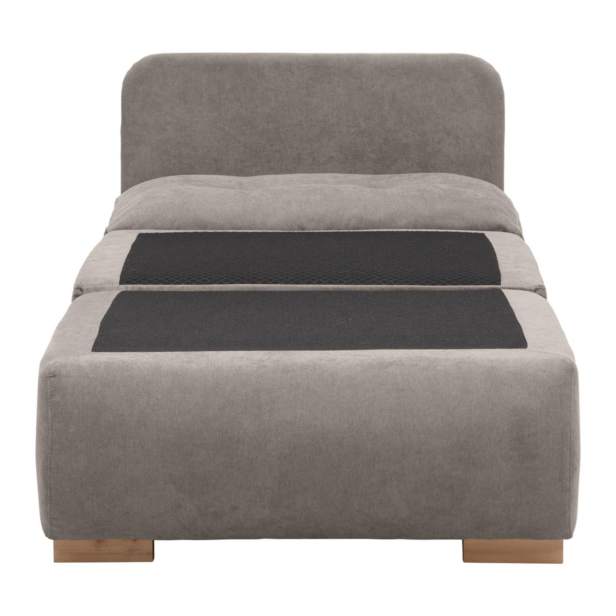 Rozkládací křeslo MODENA, cappuccino - černá/cappuccino, textil/plast (89/88/90cm) - Based