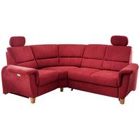 Ecksofa Parole Rot S: 186/237 Cm - Wildeiche/Rot, KONVENTIONELL, Textil (186/237cm) - Livetastic