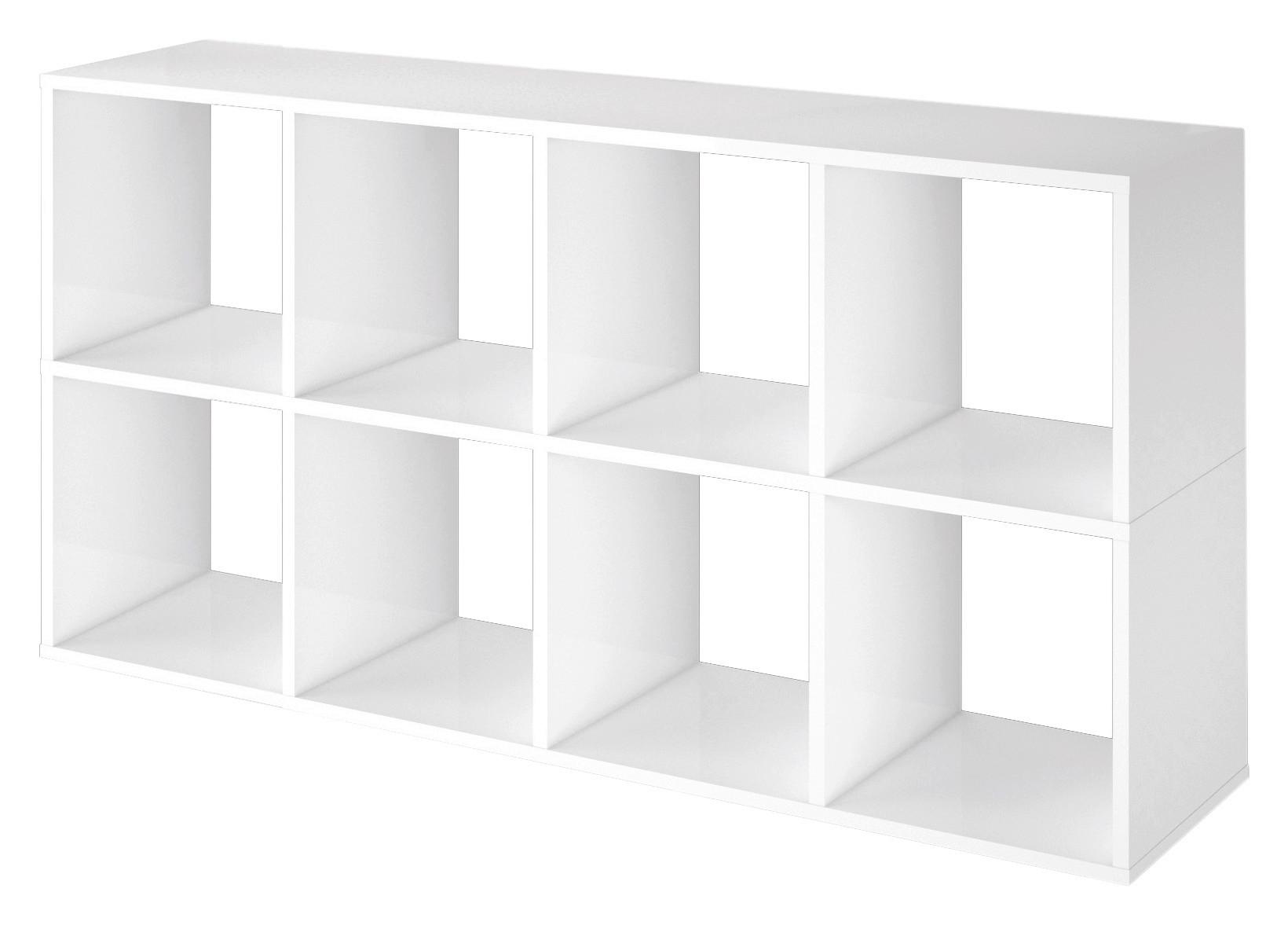 Regal Pisa B: 110 Cm, Weiß - Weiß, Basics, Holzwerkstoff (110/56/33cm) - MID.YOU