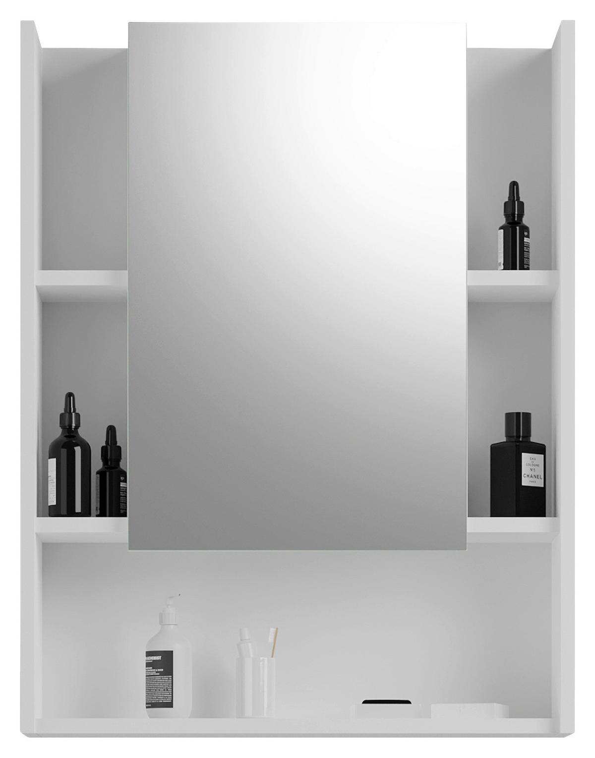 Spiegelschrank Venice - Weiß Hochglanz, MODERN, Glas/Holzwerkstoff (60/77/19cm) - MID.YOU