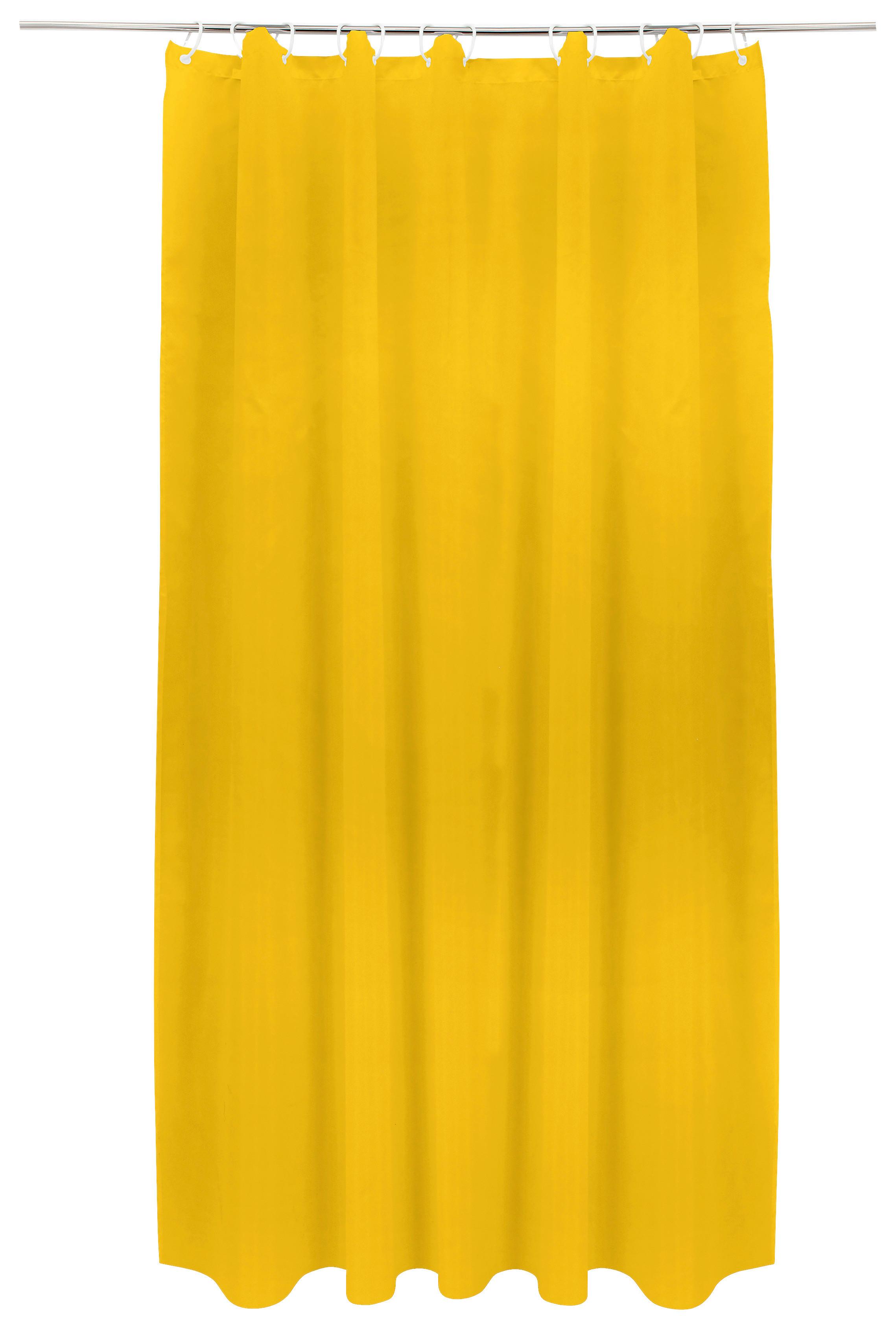 Duschvorhang Svenja BxL: ca. 180x200 cm Gelb - Gelb, MODERN, Textil (180/200cm) - Luca Bessoni
