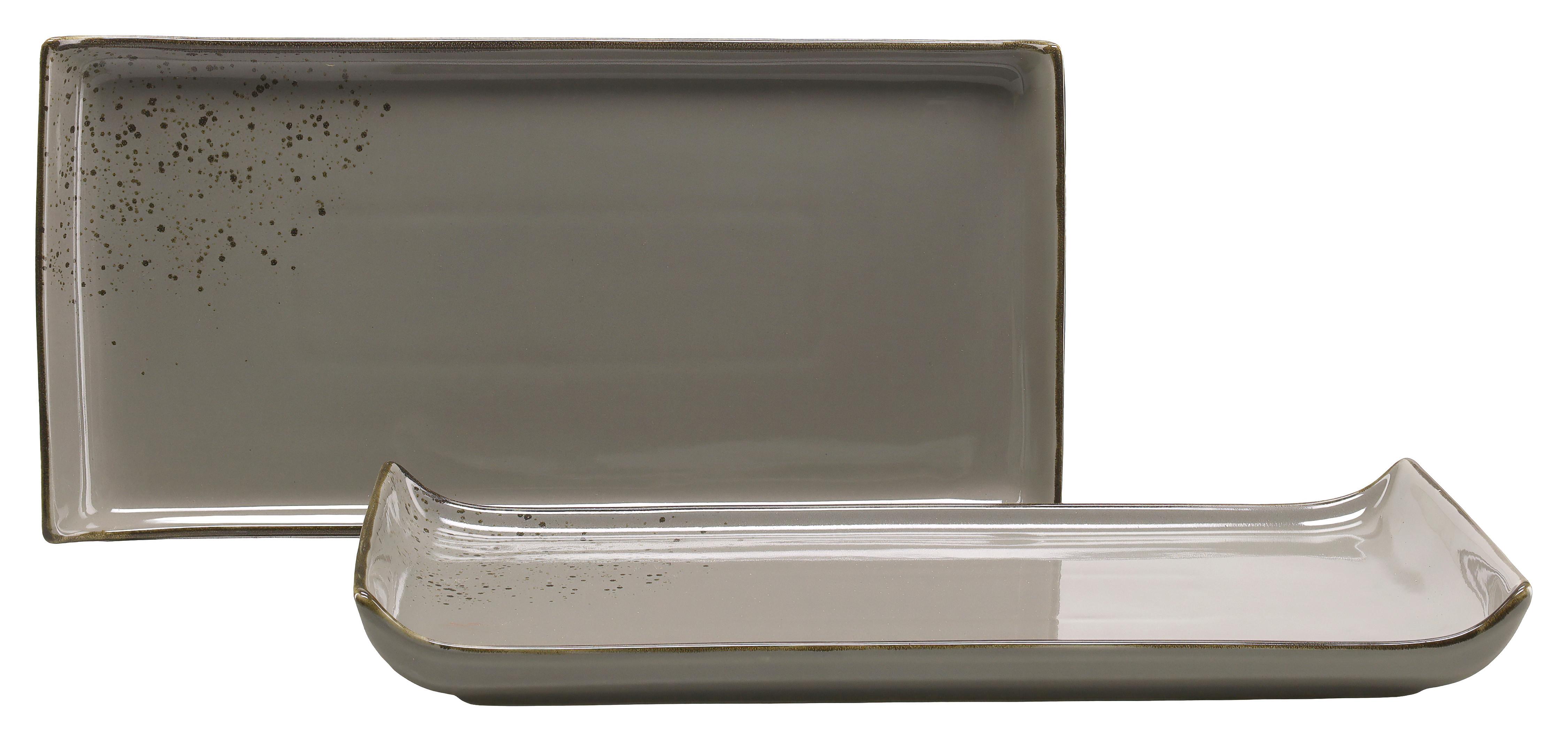 SERVIERPLATTEN-SET 33017 NATURE COLLECTION - Grau, Trend, Keramik (16,5/33cm) - Creatable