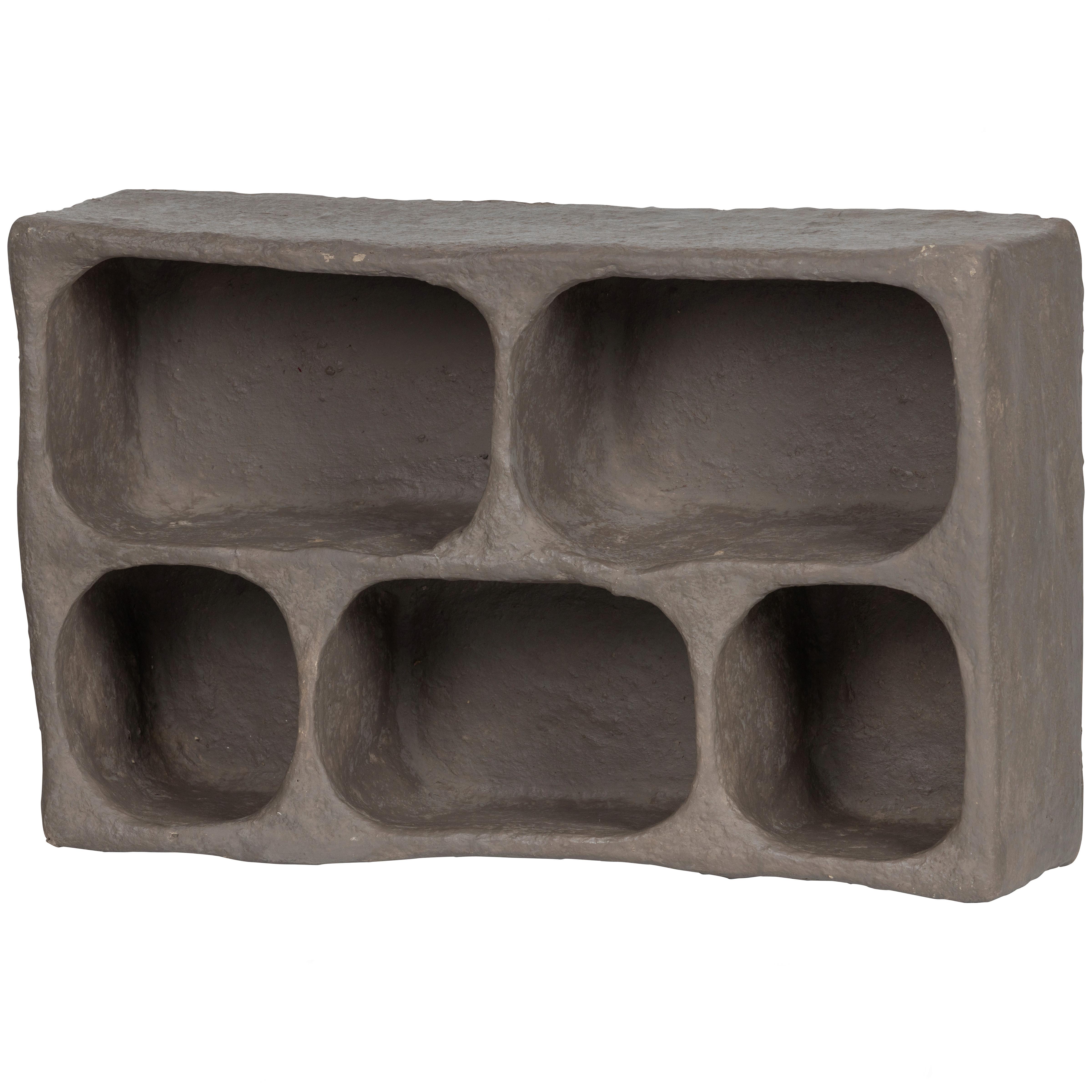 WANDREGAL Clay Grau B: 45cm - Grau, Design, Papier (45/70/23cm) - Livetastic