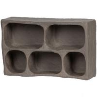 WANDREGAL Clay Grau B: 45cm - Grau, Design, Papier (45/70/23cm) - Livetastic