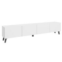 Lowboard Phuket 190 Weiß B: 190 Cm - Schwarz/Weiß, Design, Holz/Holzwerkstoff (190/40/32cm) - Livetastic