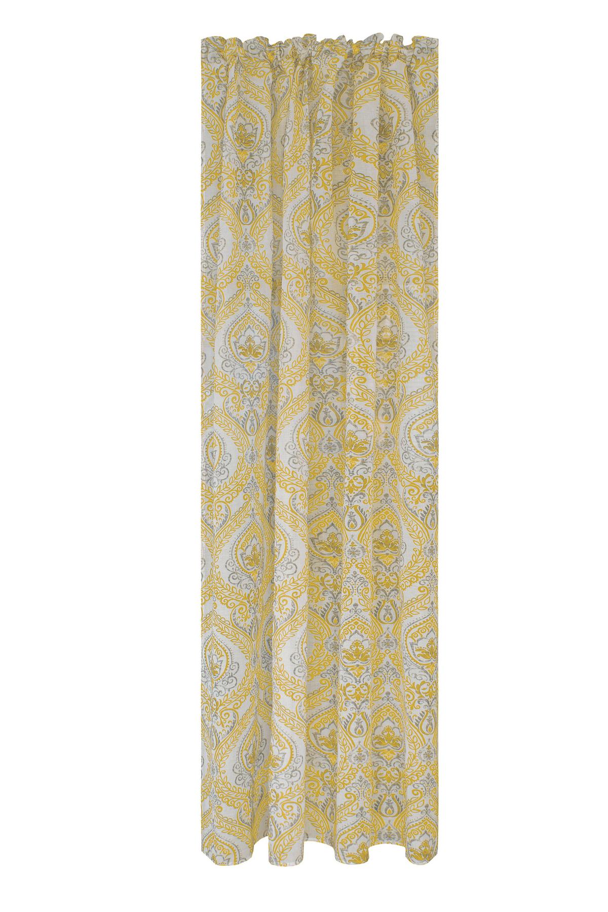 Vorhang mit Band Isabell 140x245 cm Gelb - Gelb, ROMANTIK / LANDHAUS, Textil (140/245cm) - James Wood