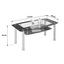 Couchtisch Snapper mit Ablage und Tischplatte aus Glas - Klar/Schwarz, MODERN, Glas/Metall (110/45/60cm) Couchtisch Snapper mit Ablage und Tischplatte aus Glas - Klar/Schwarz, MODERN, Glas/Metall (110/45/60cm)