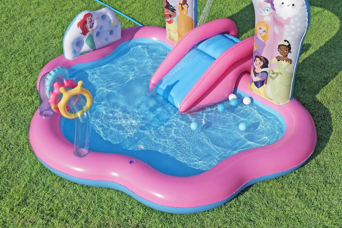 Disney Wasserspielcenter mit Rutsche & Ringwurfspiel - Multicolor, Basics, Kunststoff (221/140/193cm) - Bestway