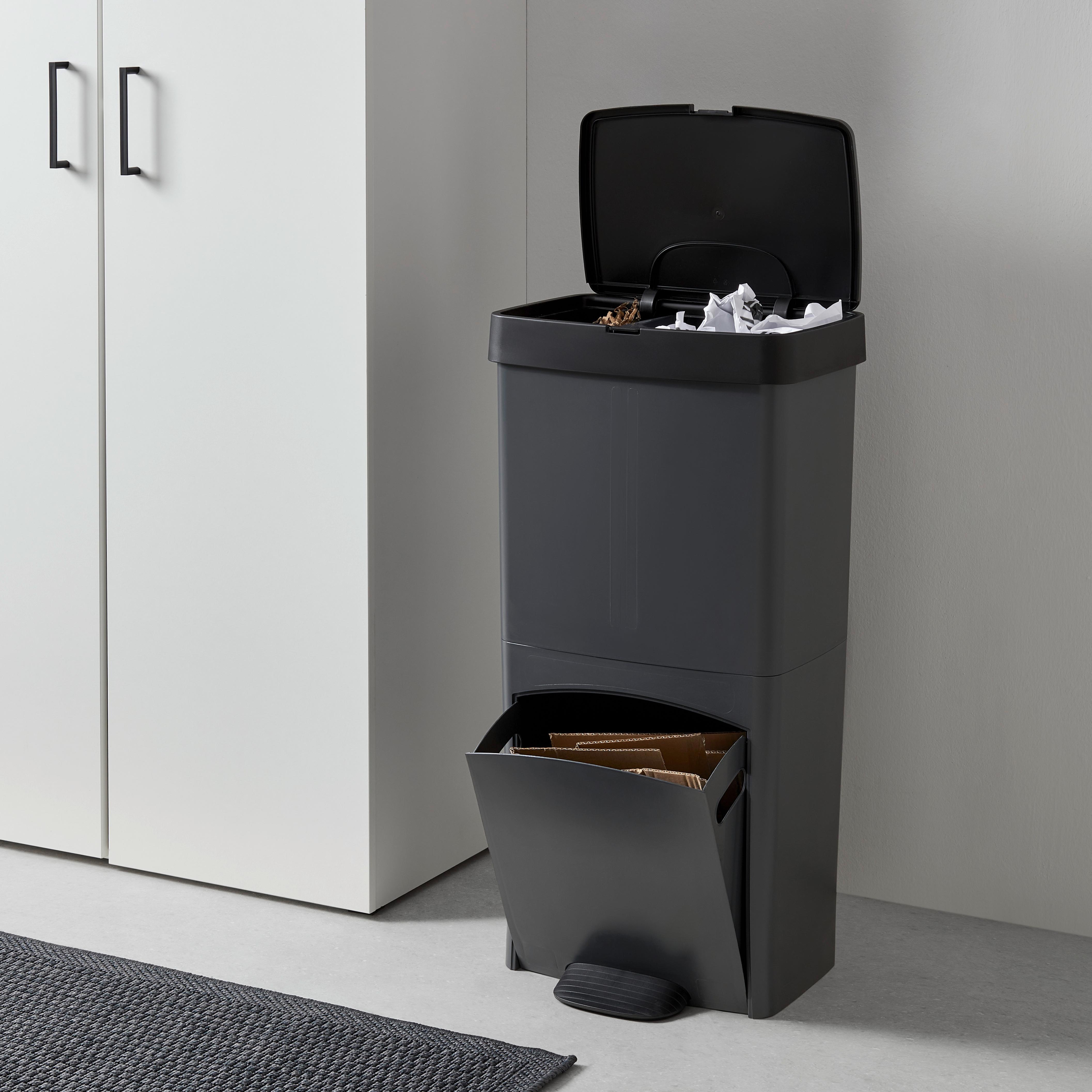Koš s nášlapným pedálem RECYCLE - 70L - Konvenční (39/77/29cm) - Mömax