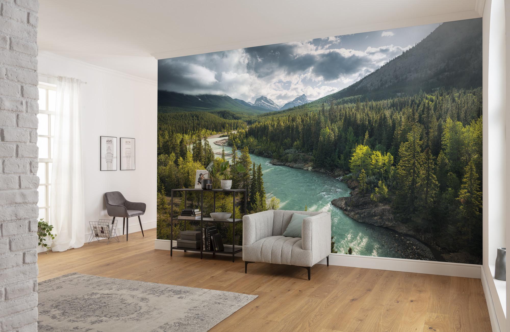 Fototapete Wild Canada - Multicolor, Trend, Textil (450/280cm)