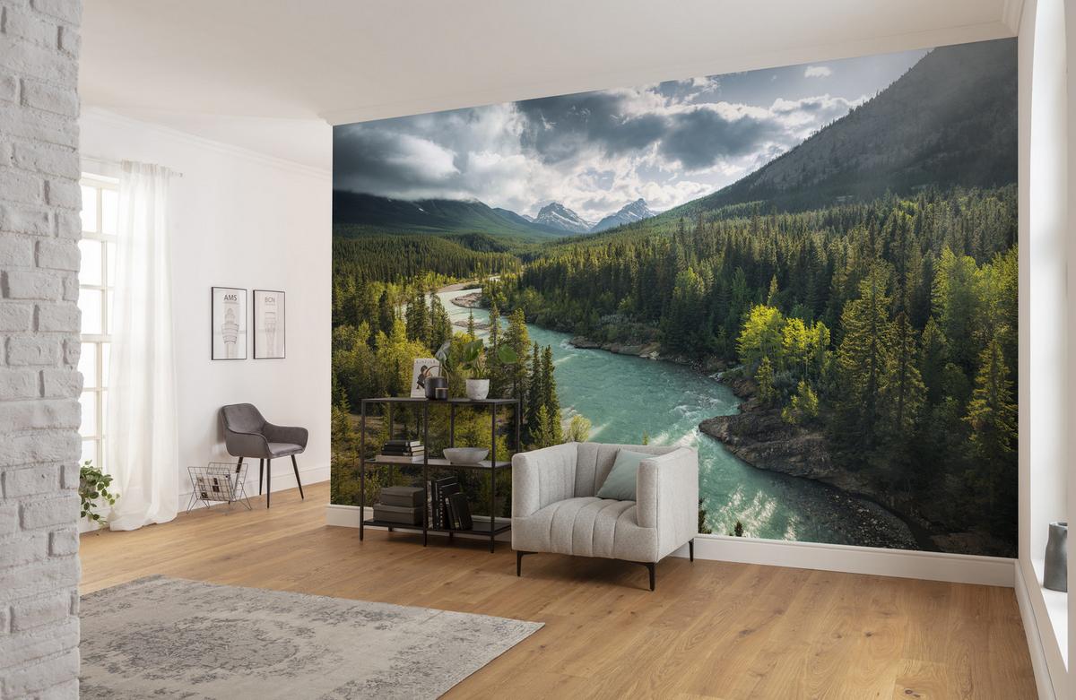 Fototapete Wild Canada - Multicolor, Trend, Textil (450/280cm)
