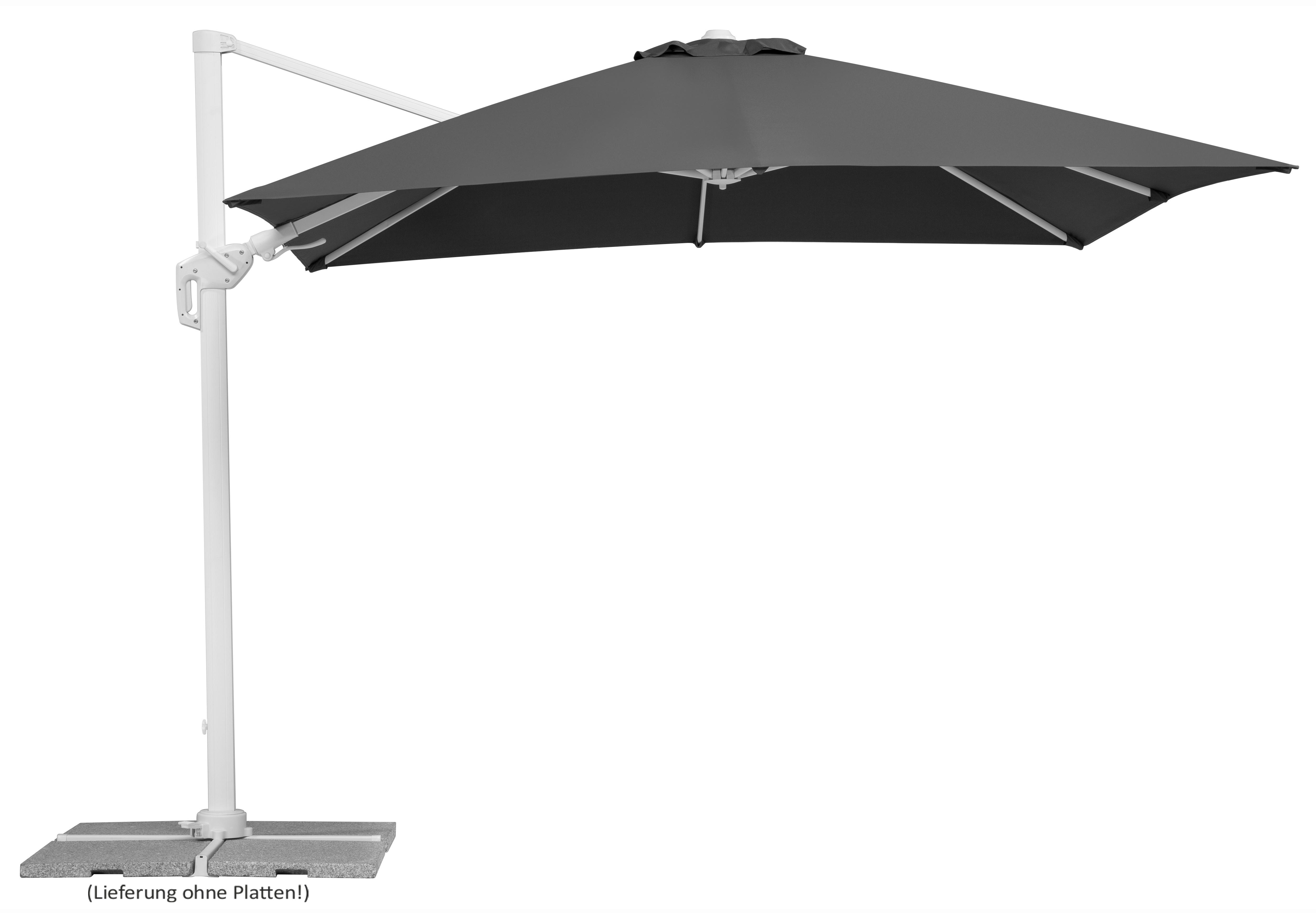 Ampelschirm Rhodos Twist Bianco BxHxT: 358x263x300cm