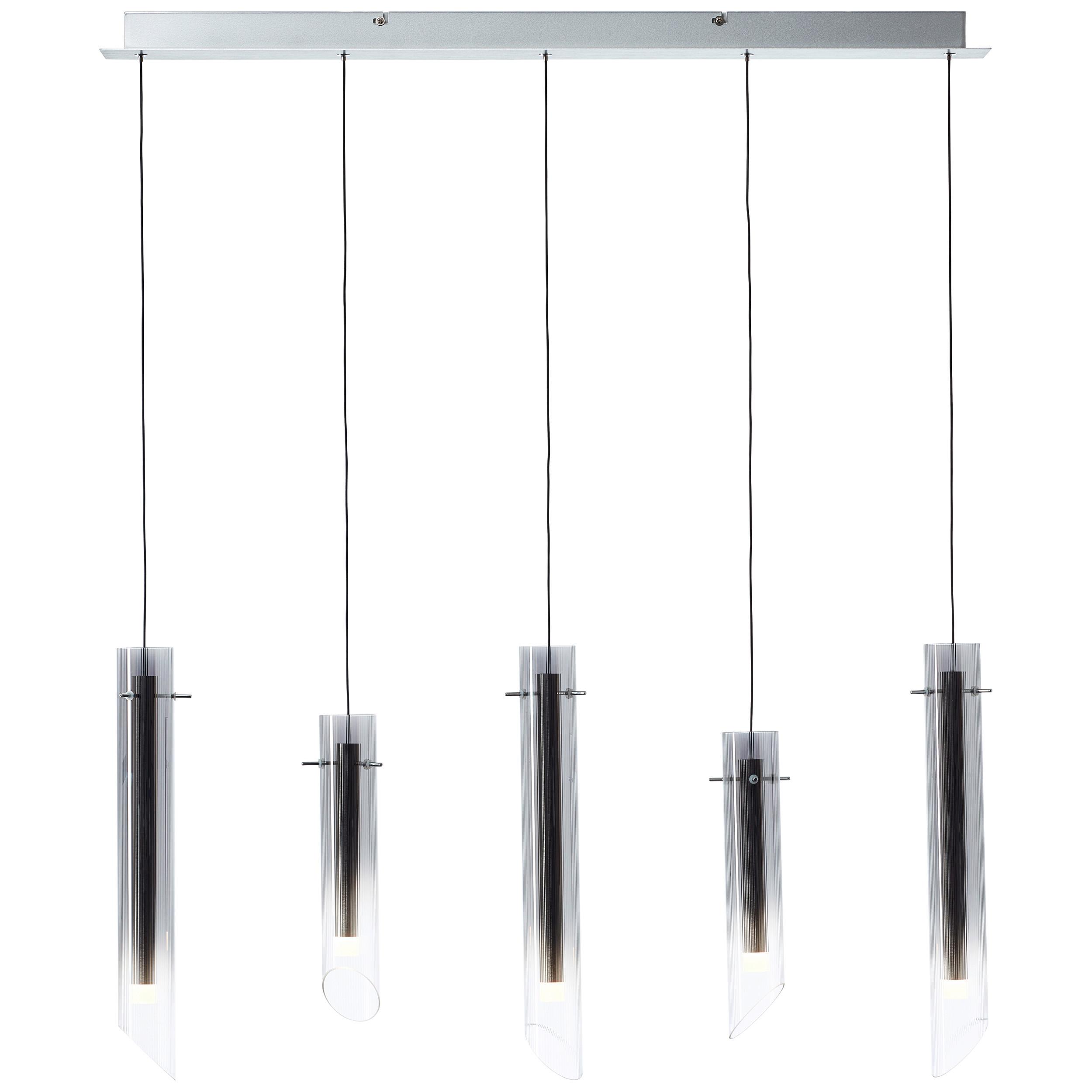 Hängeleuchte 28426 Henriette - Chromfarben, Design, Glas/Metall (90/8,5/150cm) - Brilliant