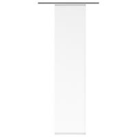 Flächenvorhang Rom B: 60 cm, Weiß, Halbransparent - Weiß, Basics, Textil (60/245cm)
