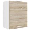 Küchenoberschrank Esilo B: 50 cm Weiß/Eiche Dekor - Weiß/Sonoma Eiche, KONVENTIONELL, Holzwerkstoff (50/60/31cm) - MID.YOU