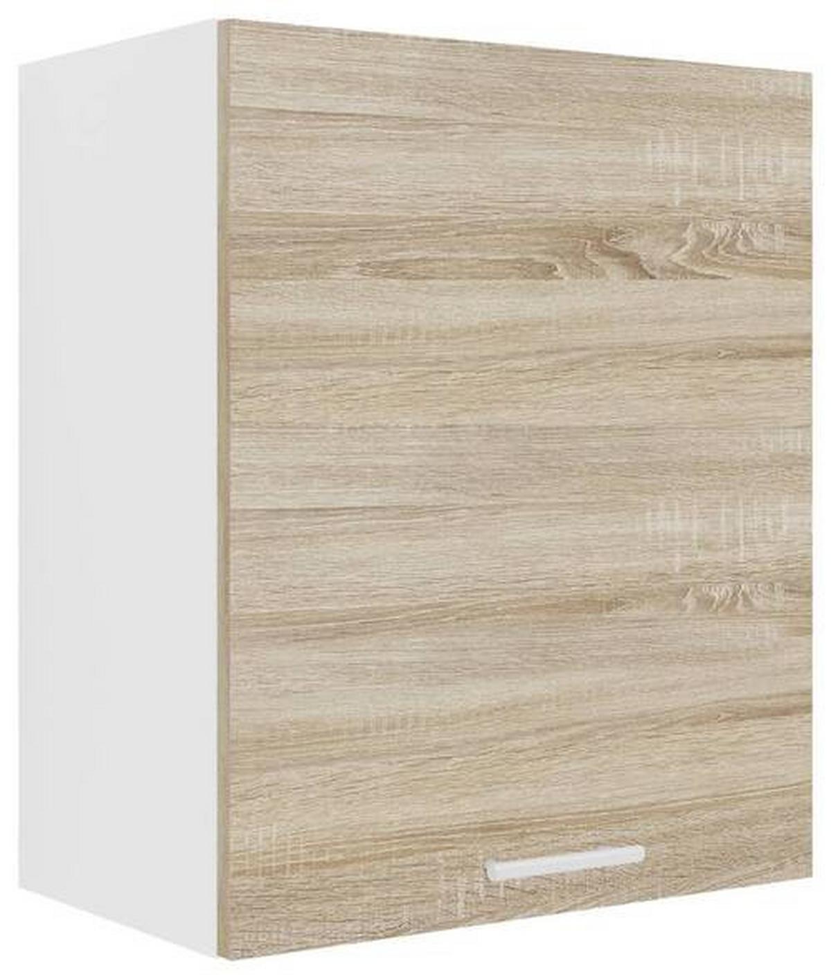 Küchenoberschrank Esilo B: 50 cm Weiß/Eiche Dekor - Weiß/Sonoma Eiche, KONVENTIONELL, Holzwerkstoff (50/60/31cm) - MID.YOU