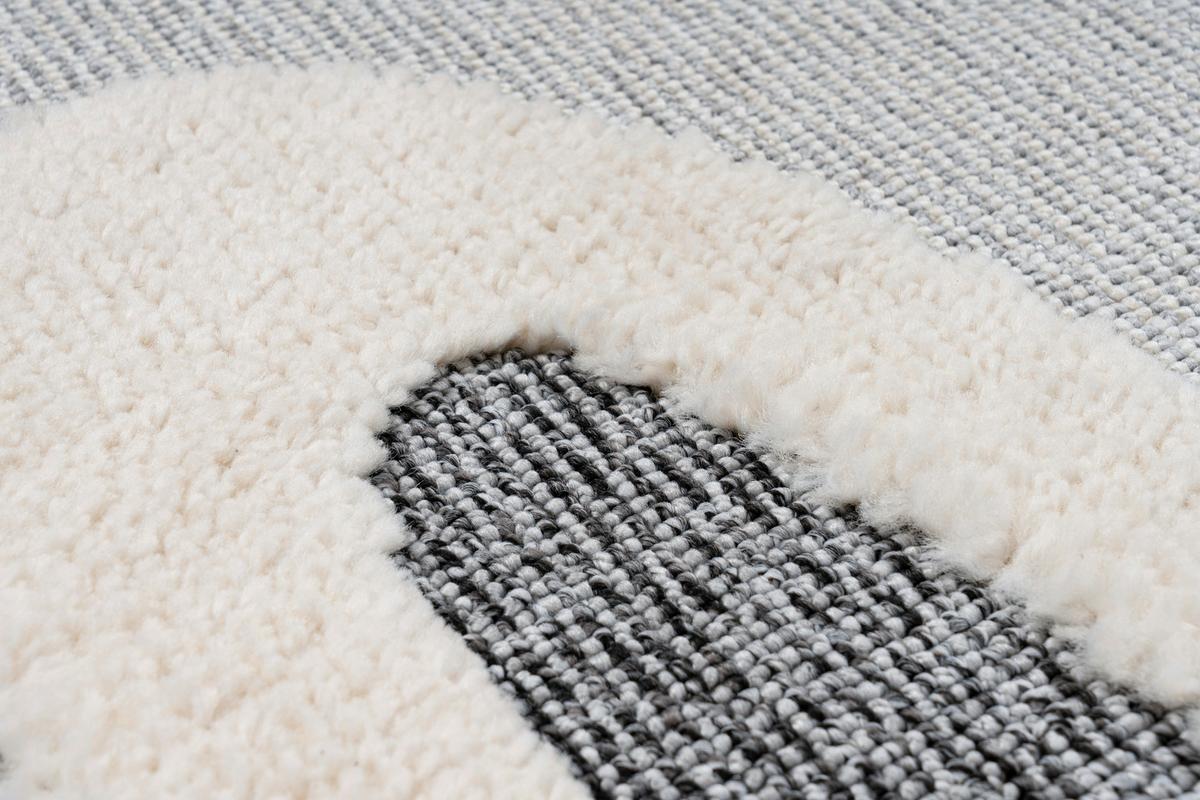 Flachwebteppich My Fano 395 Rahe 120x170 - Multicolor/Grau, Basics, Textil (120/170cm) - Obsession