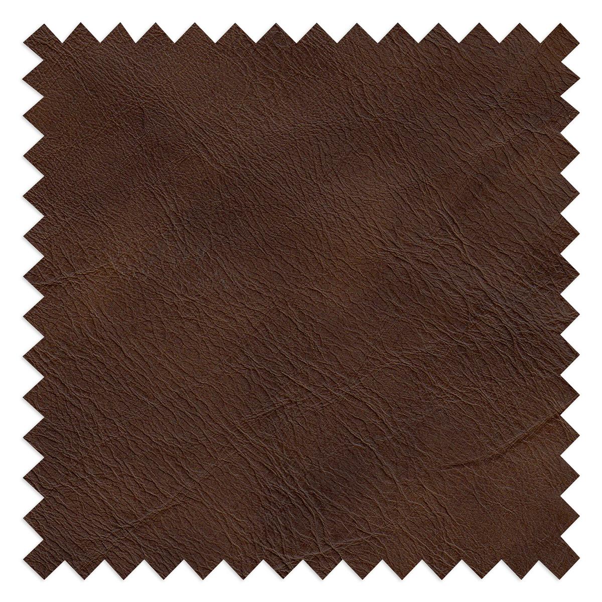 Zierkissen Spring Echtleder D. Braun, B: 52 cm - Dunkelbraun, Design, Leder (52/42/7cm) - Livetastic