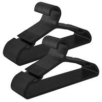 Kleiderbügelset Schwarz B: 41,7 Cm - Schwarz, Basics, Kunststoff (41,7cm)