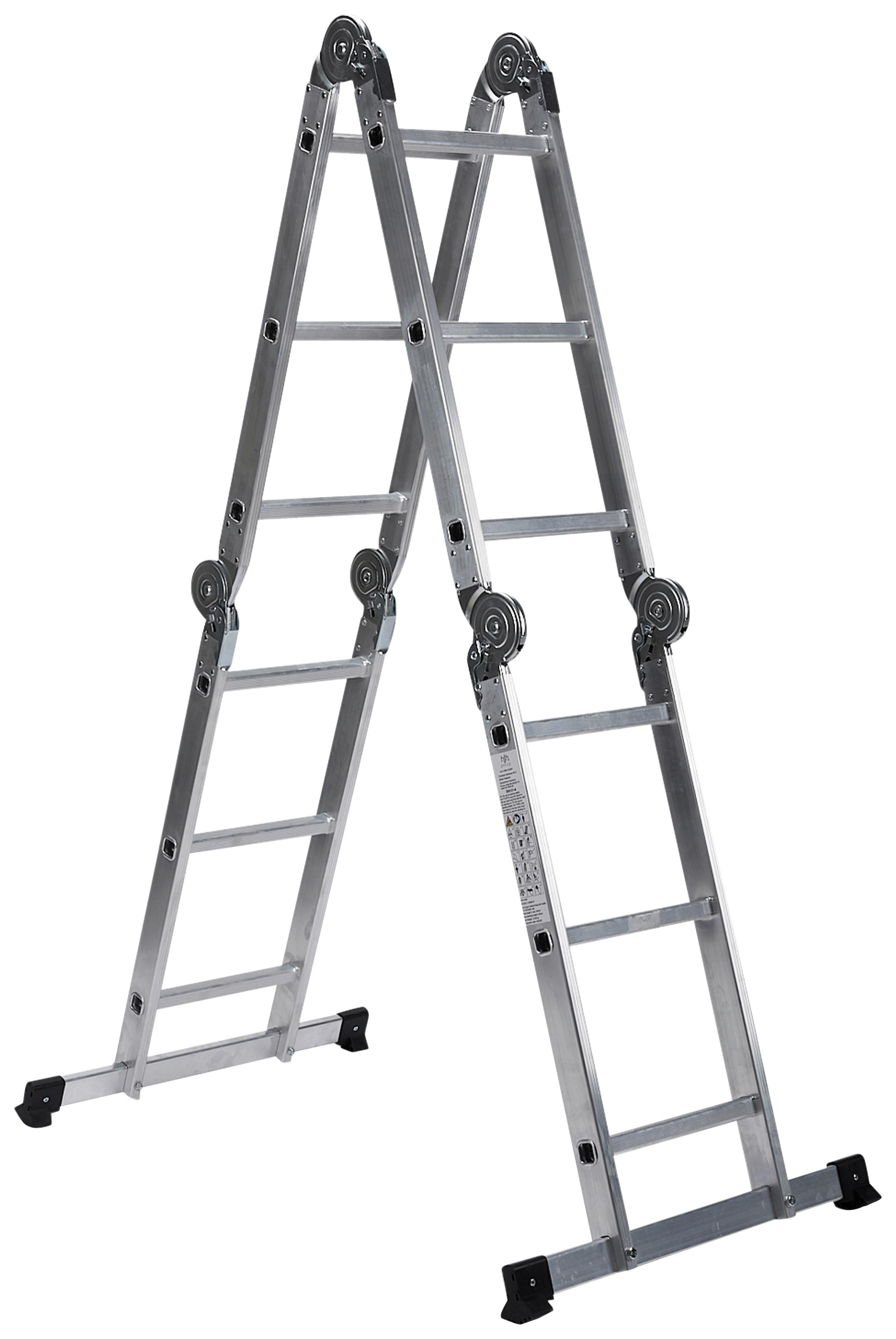 Leiter Solid W3 - Silbereichenfarben, Basics, Metall (70/94/25cm) - MID.YOU