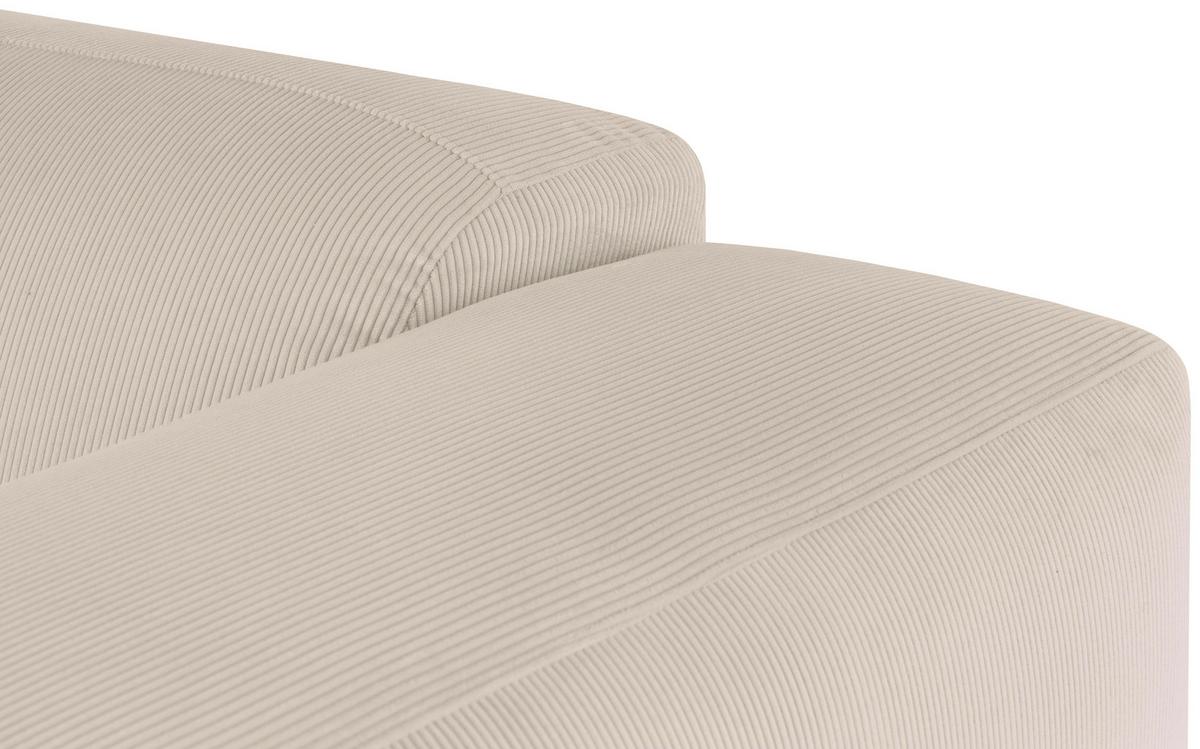 ECKSOFA Hannah Beige S: 170x252cm - Beige/Schwarz, Design, Textil (170/252cm) - MID.YOU