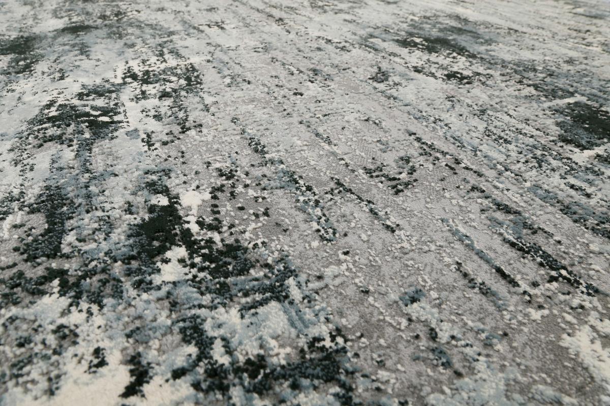 Webteppich Blau/grau, Bxl: Ca. 80x150 Cm - Blau/Dunkelgrau, Design, Textil (80/150cm) - Esprit