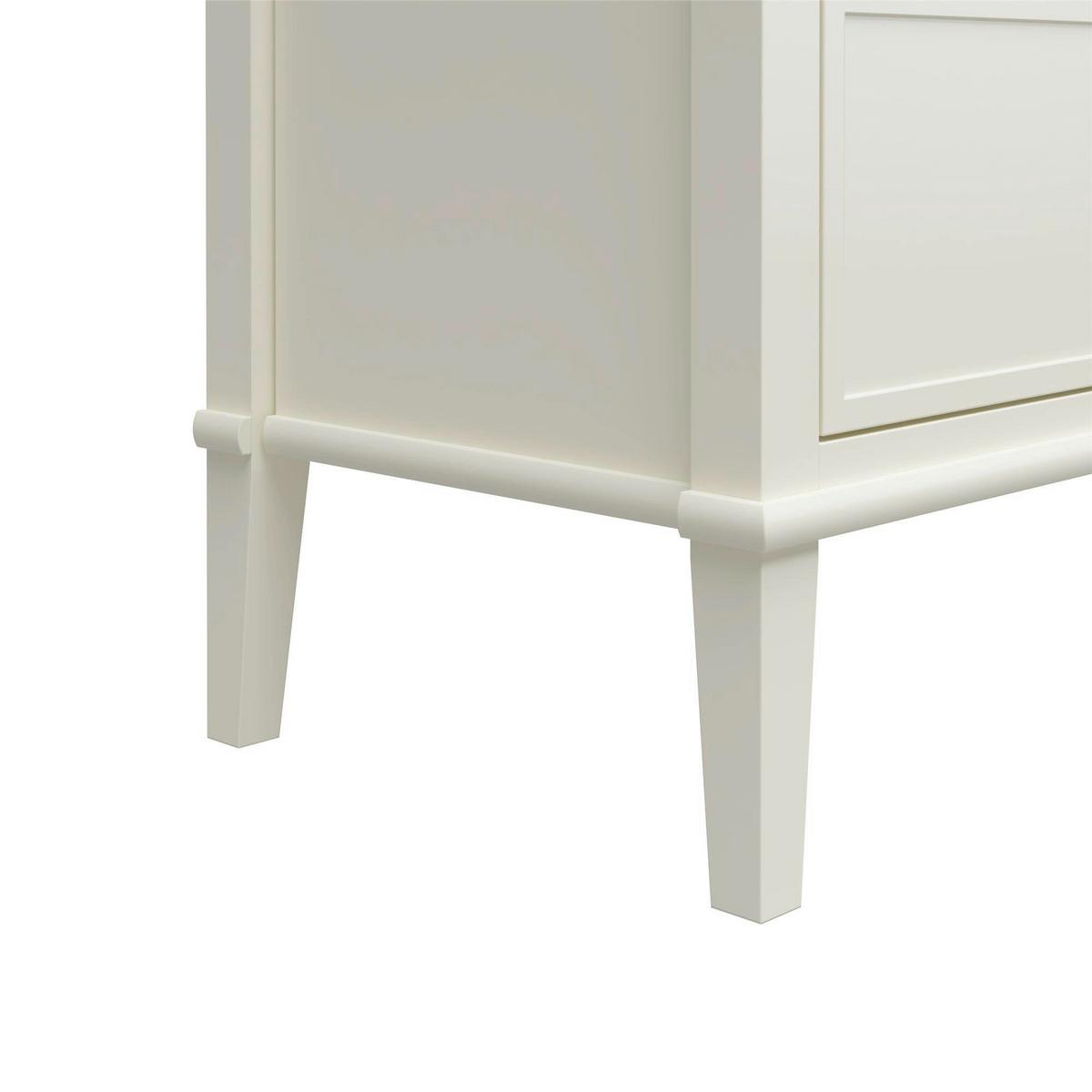 Kommode Franklin Weiß B: 141cm - Weiß, Design, Holzwerkstoff/Metall (141/85/41cm) - MID.YOU
