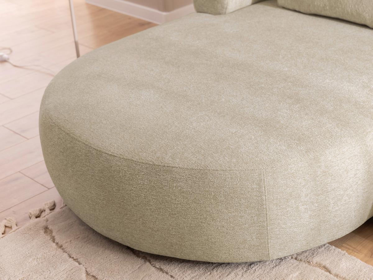 Ecksofa Ferro Beige S: 156x256 cm - Beige/Schwarz, Design, Textil (156/256cm) - Livetastic