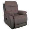 Relaxsessel Mario Webstoff Braun, B: 89 Cm - Schwarz/Braun, MODERN, Textil/Metall (89/107/94cm) - James Wood