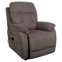 Relaxsessel Mario Webstoff Braun, B: 89 Cm - Schwarz/Braun, MODERN, Textil/Metall (89/107/94cm) - James Wood