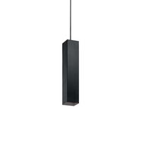 Hängeleuchte Sky H: 45/130 cm 1-Flammig Schwarz - Schwarz, KONVENTIONELL, Metall (6/45/130/6cm) - Ideal Lux