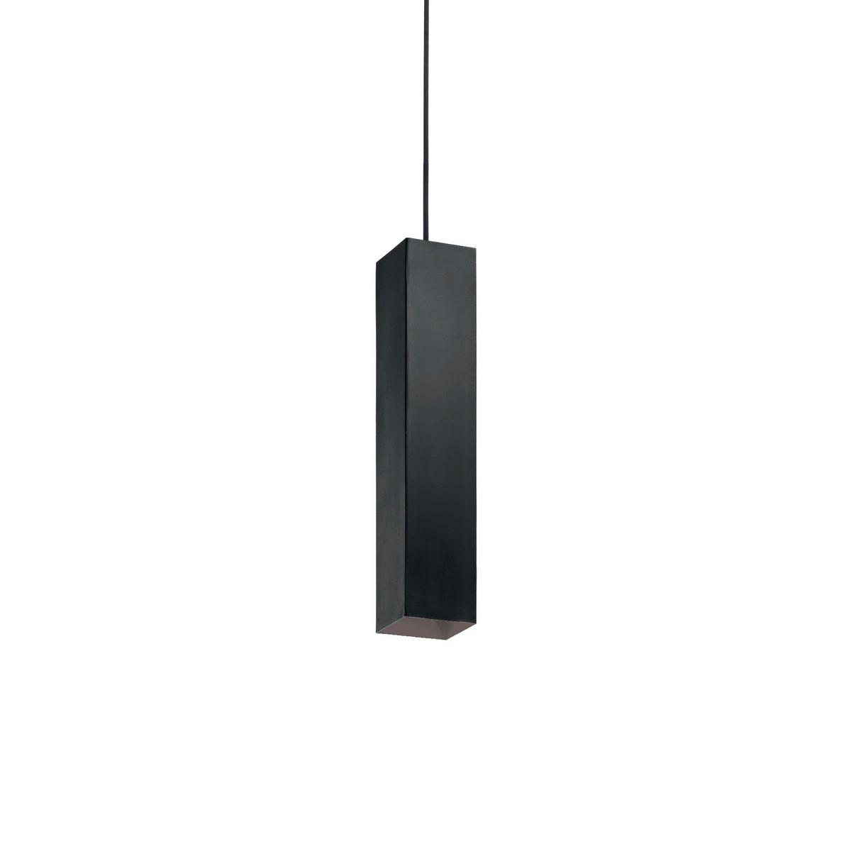 Hängeleuchte Sky H: 45/130 cm 1-Flammig Schwarz - Schwarz, KONVENTIONELL, Metall (6/45/130/6cm) - Ideal Lux