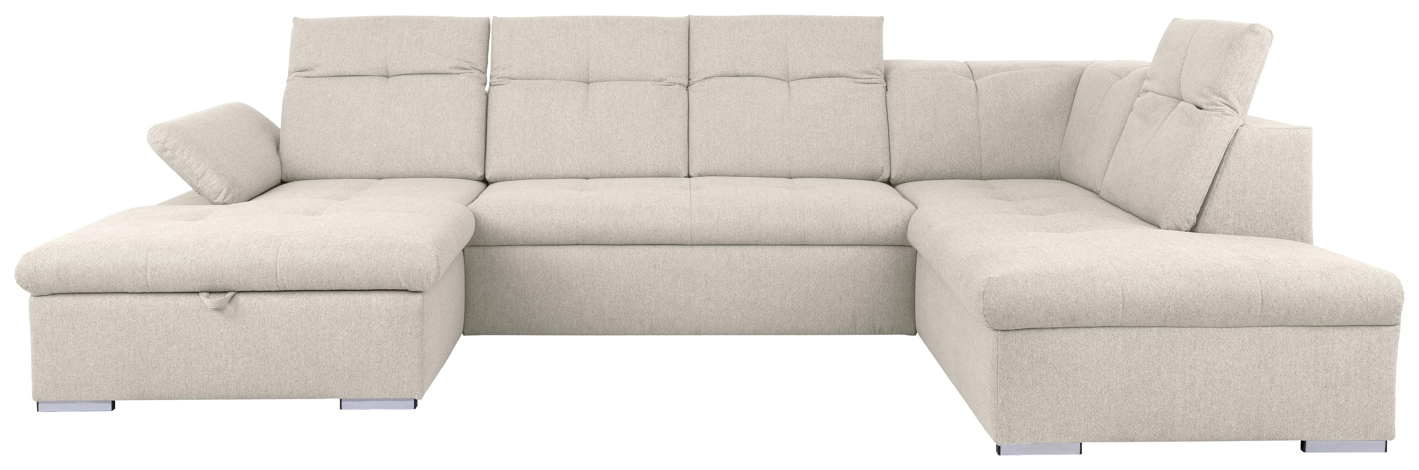 Wohnlandschaft Ramzes Beige U: 173x328x215 cm - Beige/Grau, Design, Textil (173/328/215cm) - MID.YOU