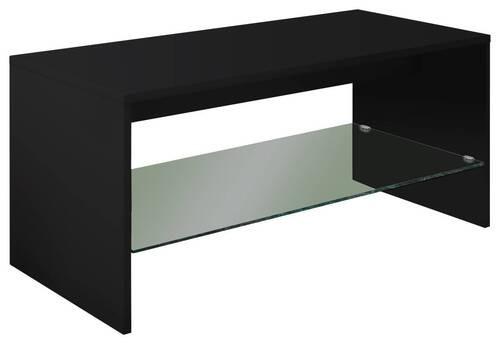 Konferenční stolek WISAL černý - černá, Moderní, kompozitní dřevo (90/40/40cm) - MID.YOU