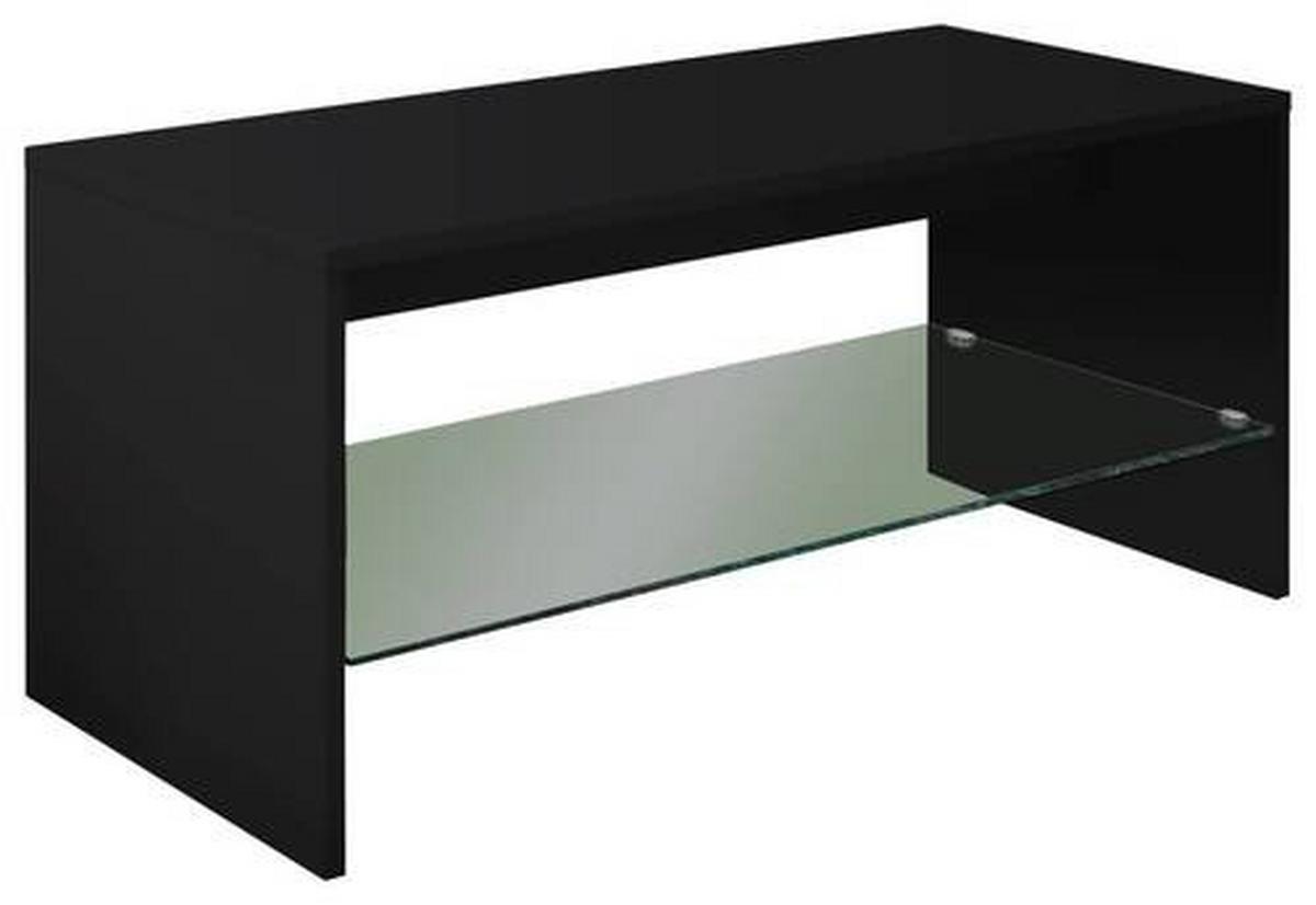Konferenčný stolík WISAL čierny - čierna, Modern, kompozitné drevo (90/40/40cm) - MID.YOU