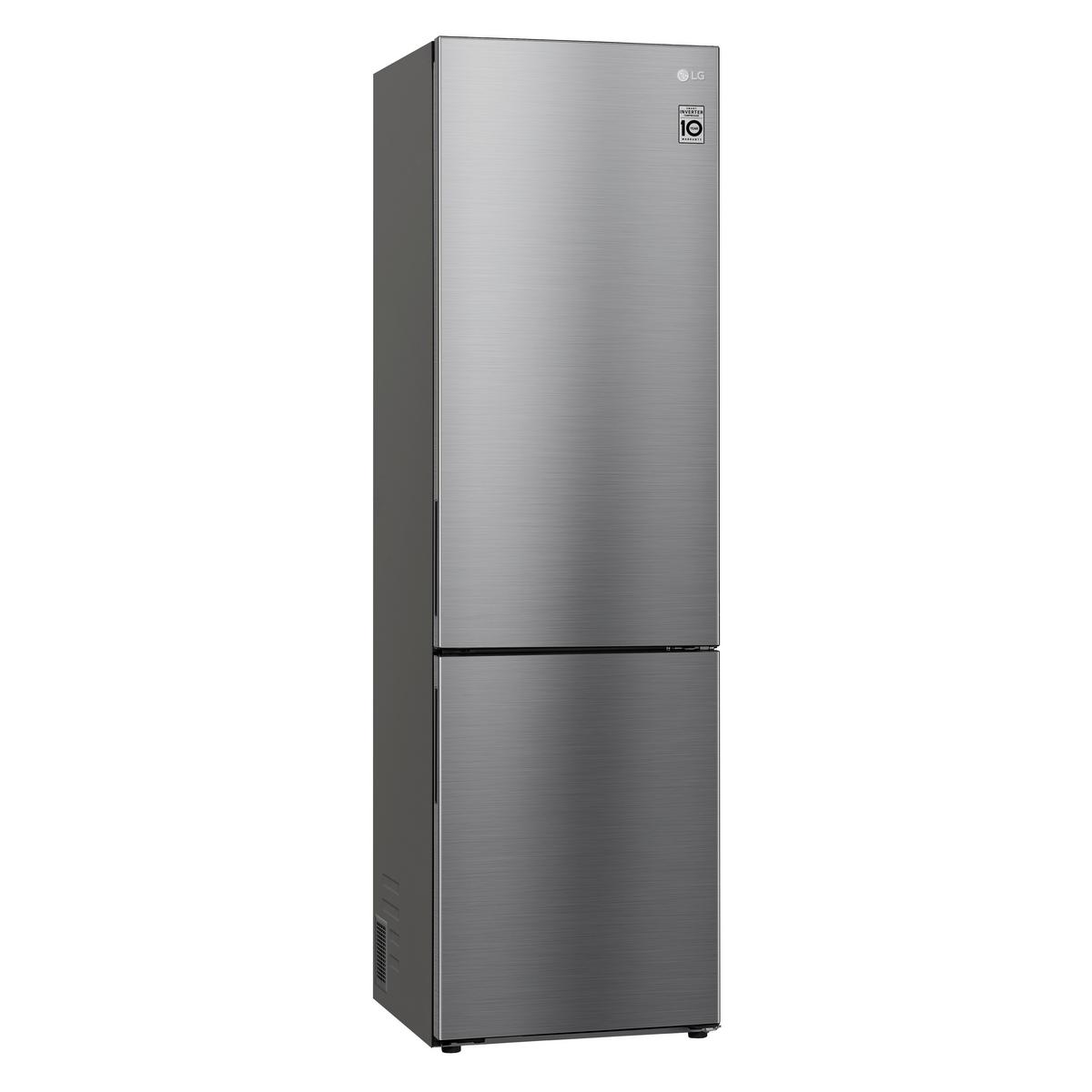Kühl-gefrier-kombination Lg Gbp62mcncc1 - Edelstahlfarben, Basics, Metall (59.5/203/67.5cm) - LG