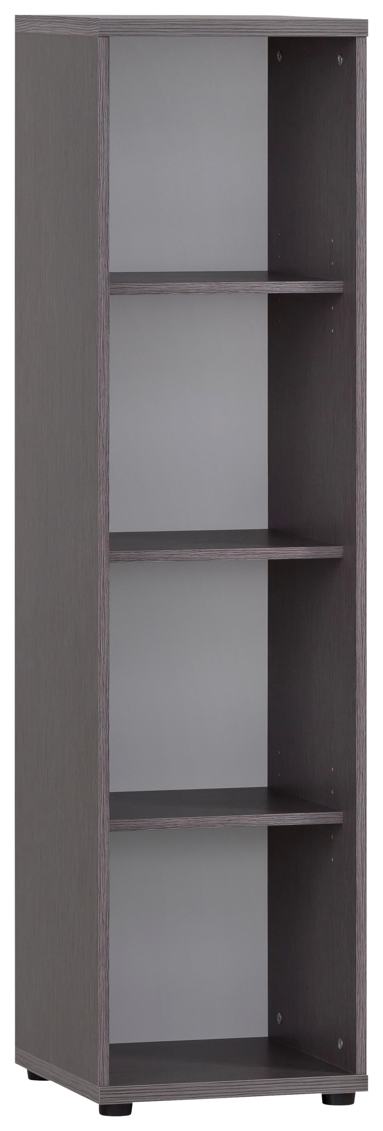 AKTENREGAL SERIE 4000 REGAL 4850 - Schwarz/Grau, MODERN, Holzwerkstoff (93,3/152,8/39,5cm) - MID.YOU
