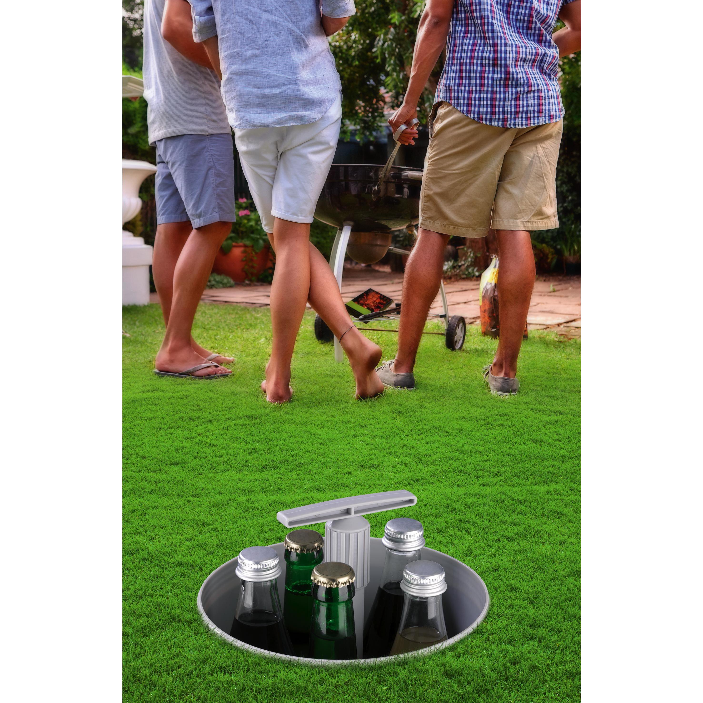 Versenkbarer Flaschenkühler für den Garten