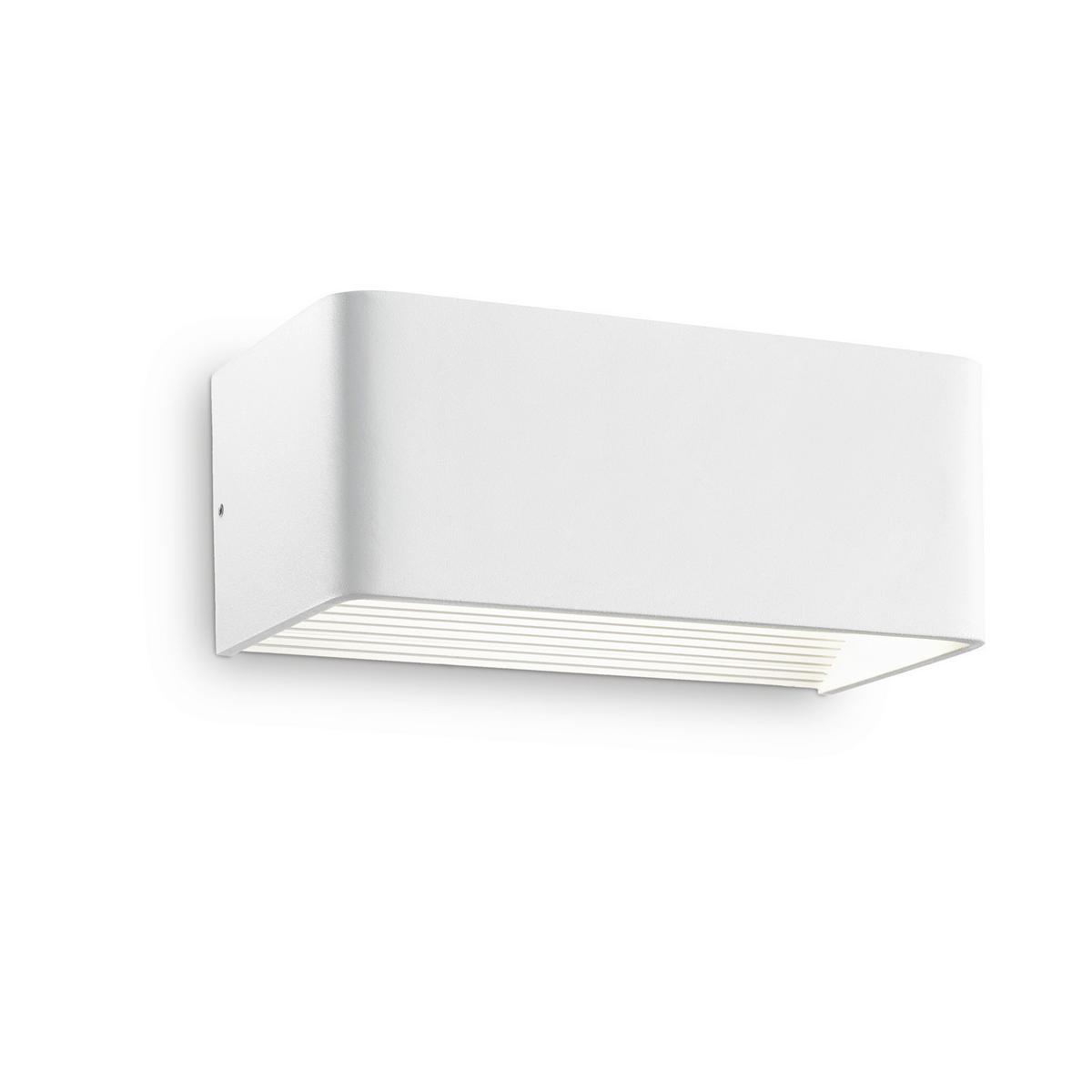 Wandleuchte Click Weiß B: 10 cm - Weiß, Design, Metall (20/10/8cm) - Ideal Lux