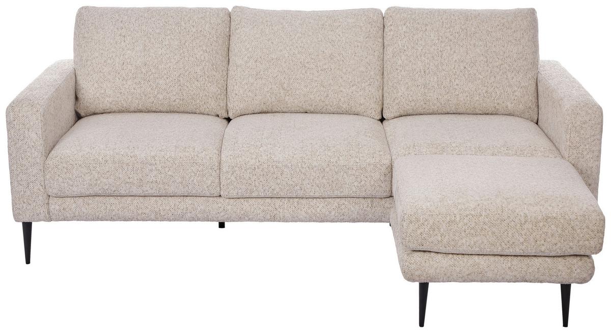 Háromüléses Kanapé Parma - krémszínű, Basics, textil/fa (208/83/151cm) - Livetastic