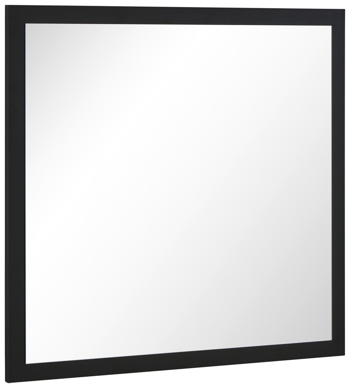 Wandspiegel Welcome B: 88,4, Schwarz Matt - Schwarz/Eiche Artisan, MODERN, Glas/Holzwerkstoff (88,3/84/2cm)