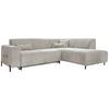 Ecksofa Cuddly Mia Beige S: 250x192 cm - Beige/Schwarz, Textil (250/192cm) - MID.YOU