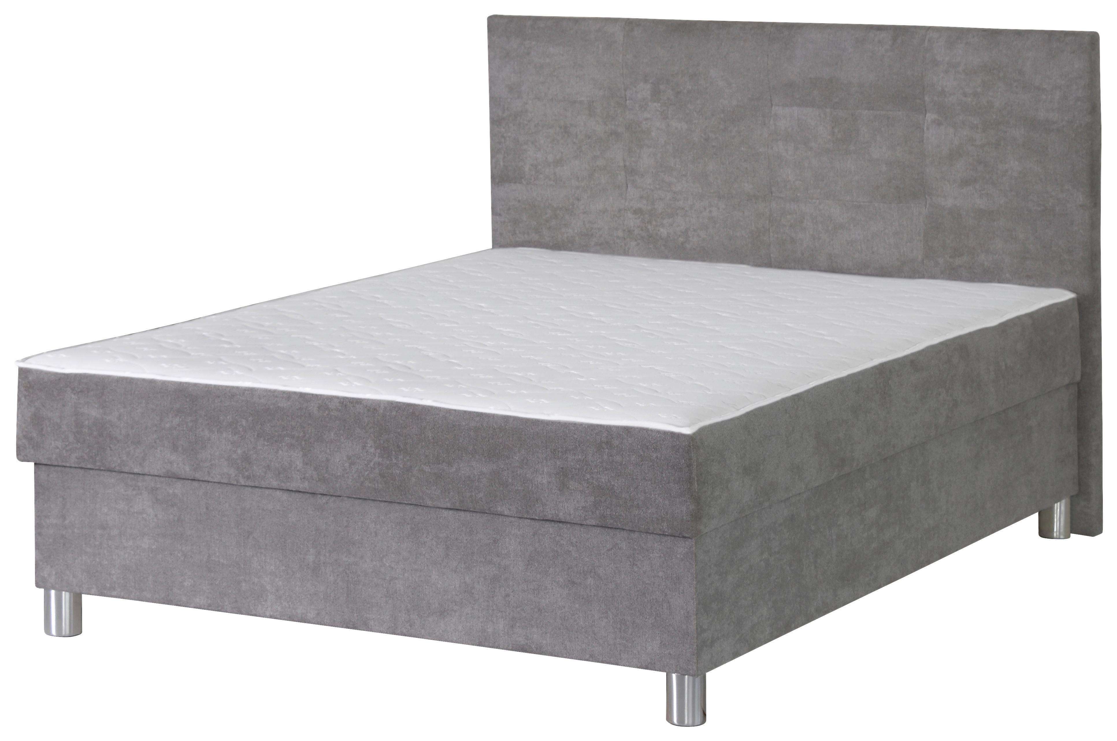 Box-ágy Sophie 160/200 Cm - szürke, Romantik / Landhaus, textil/fém (160/20cm)